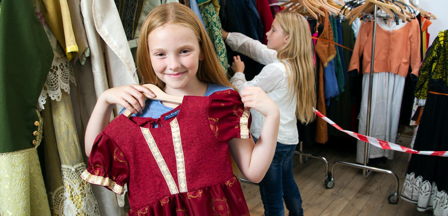 Udklædning for børn på Koldinghus