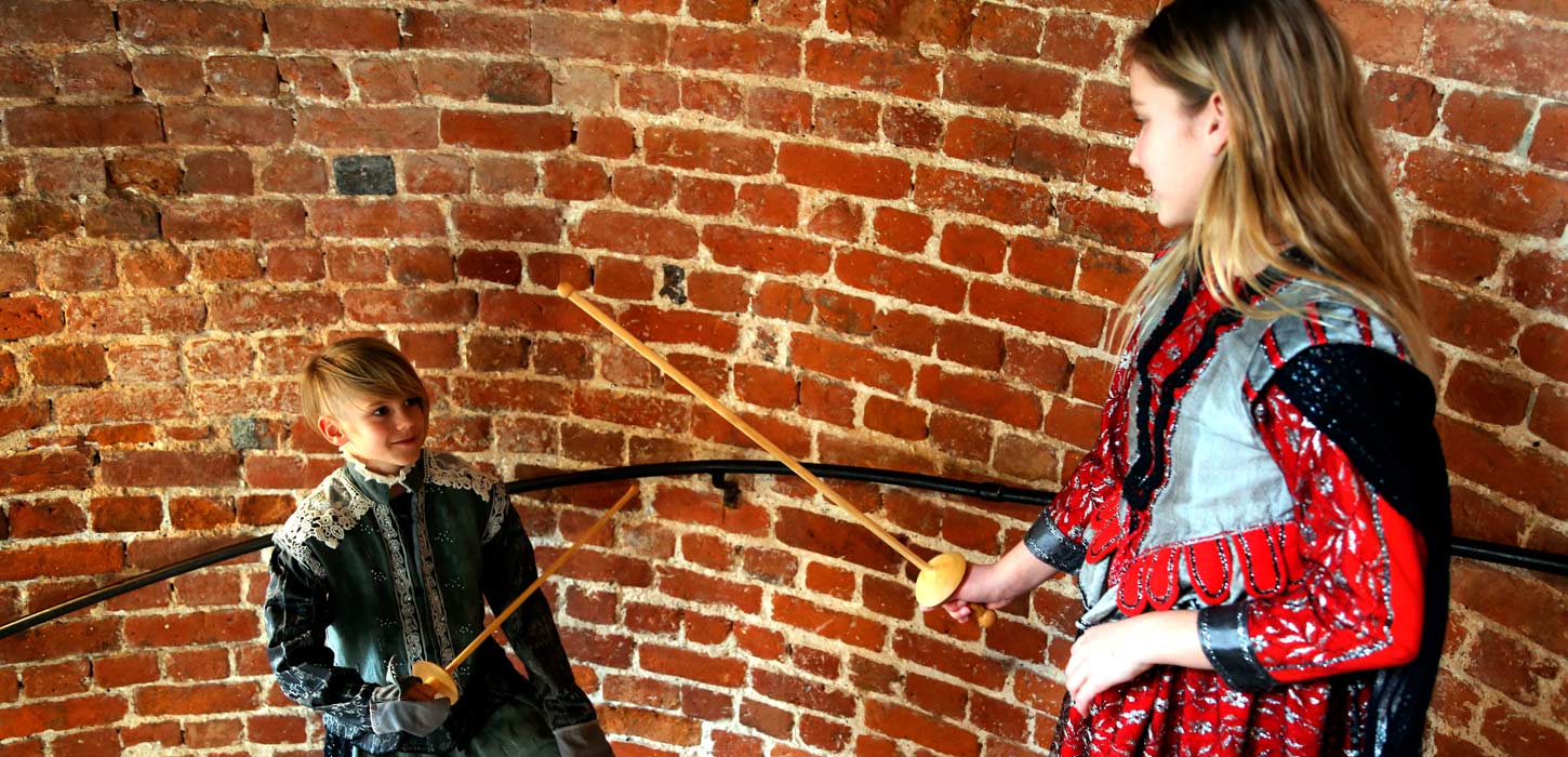 Fægteskole for børn på Koldinghus