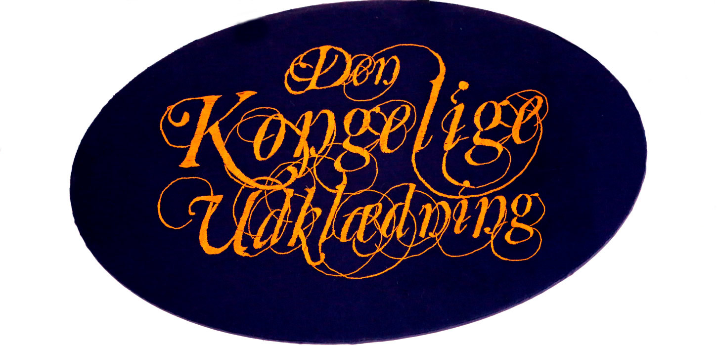 Skilt til udklædning på Koldinghus