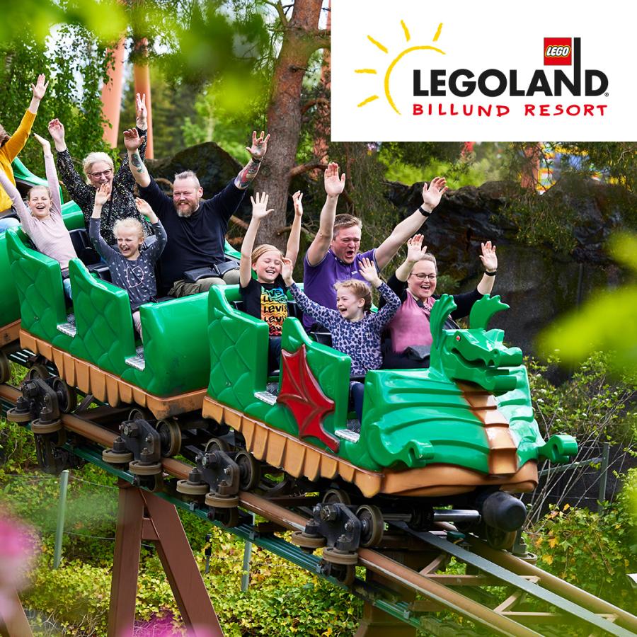 Zip down the green dragon rollercoaster or have fun in Miniland. Laugh till your belly aches and feel the wind in your hair - all at LEGOLAND.