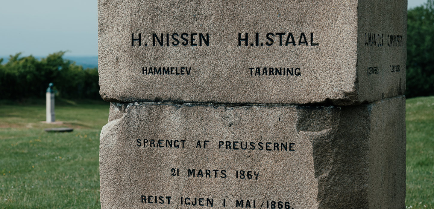 Skamlingsbanken Stoetten nærbillede Destination Trekantomraadet