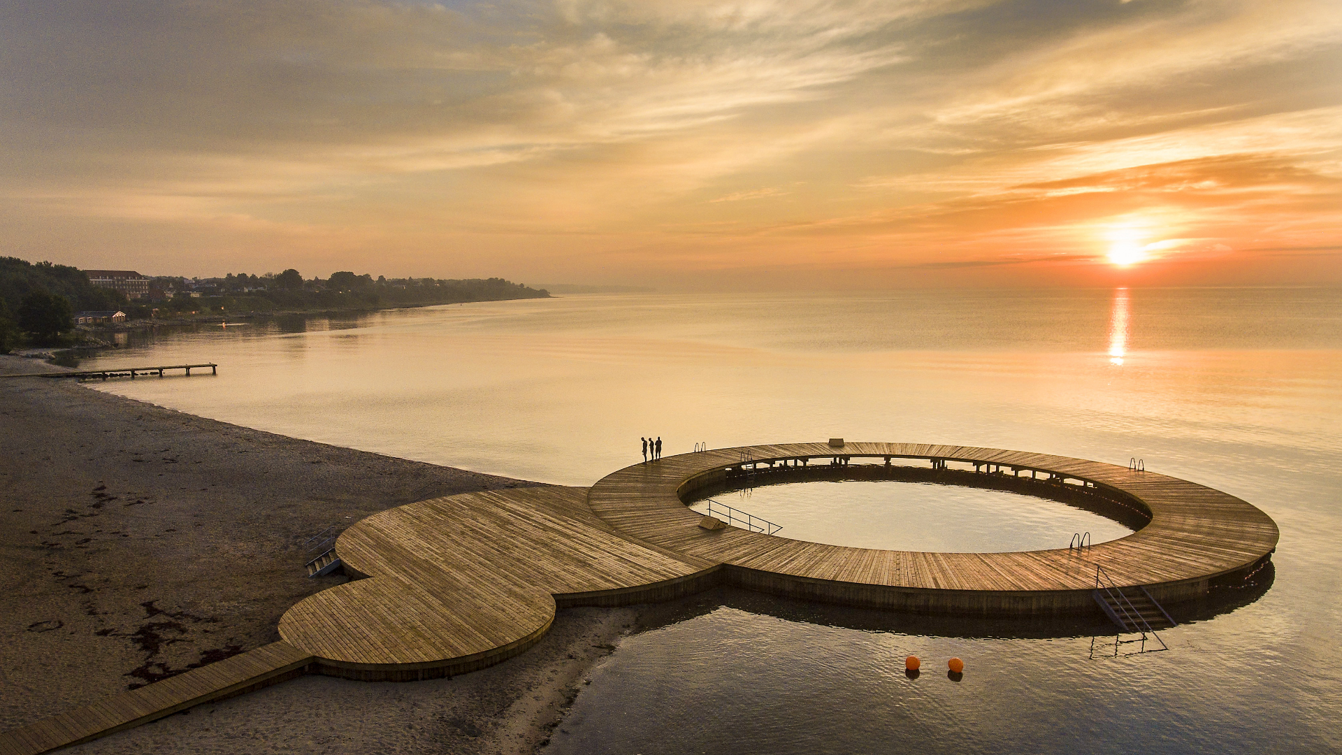 Rund badebro ved Østerstrand, Fredericia