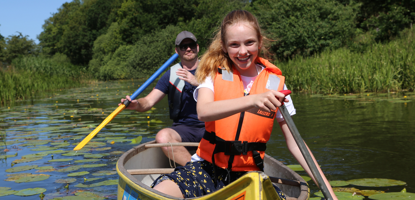 Sejl i Kano ved Harteværket i Kolding