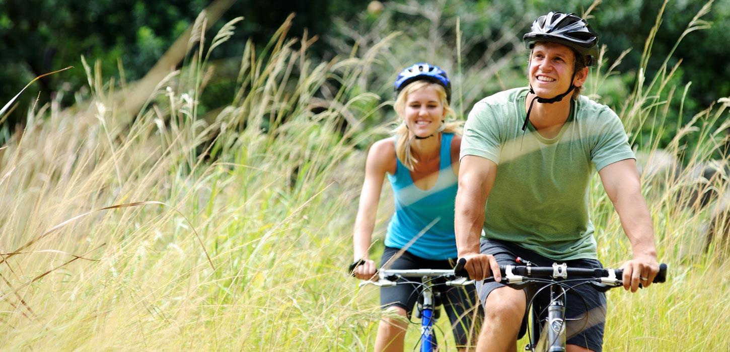 Cykling tæt på naturen