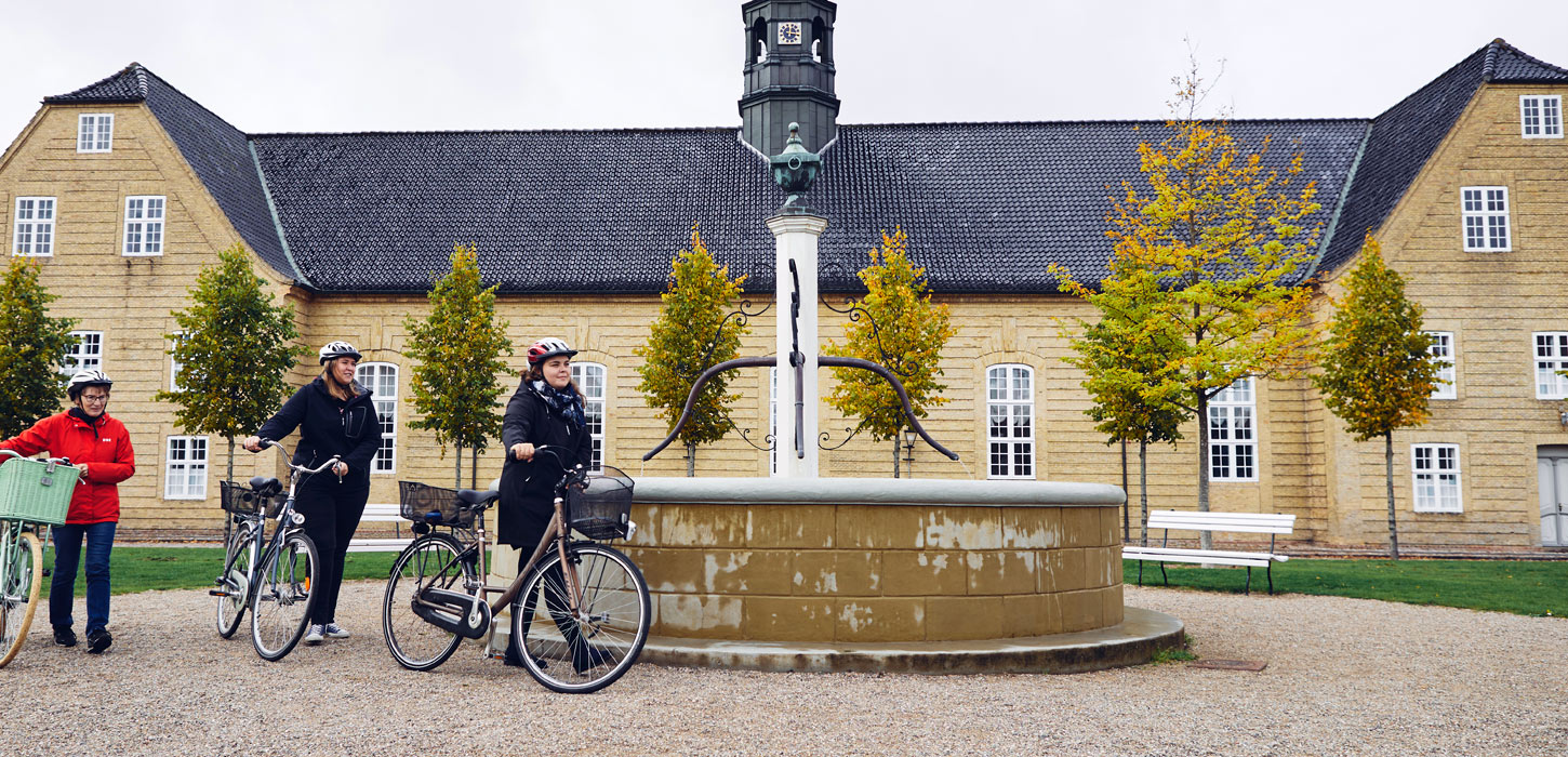 Cykelister i Christiansfeld