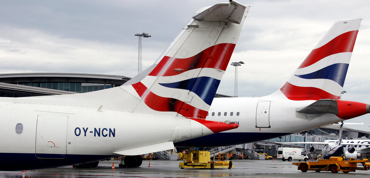 British Airways fly i Billund Lufthavn 