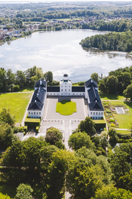Gråsten Slot in Sønderjylland, Zuid-Jutland, in Denemarken