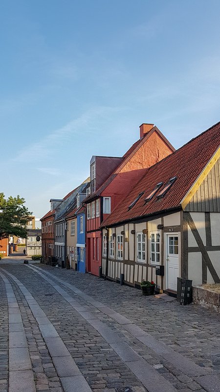 De stad Horsens in Zuidoost Jutland, Denemarken