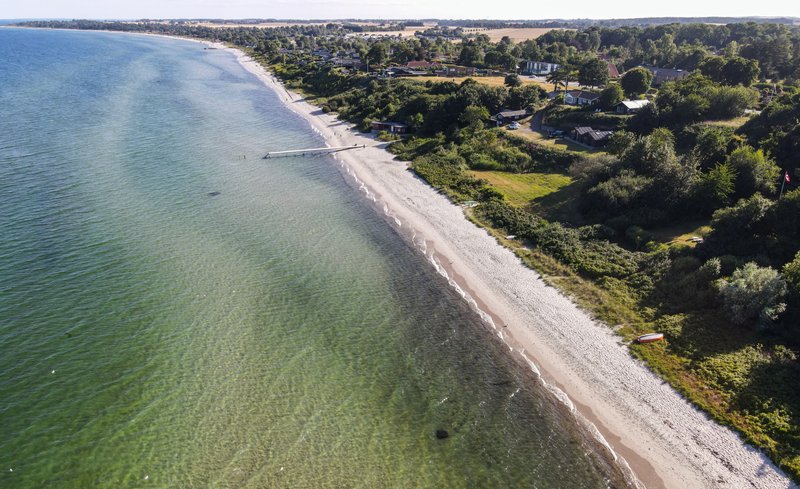 Saksild Strand in Zuidoost Jutland, Denemarken