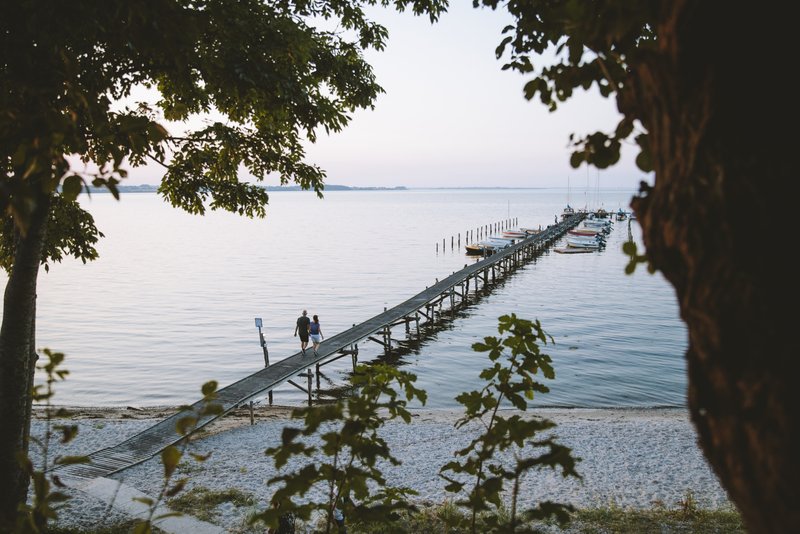 Varnæs Vig Strand in Zuidoost Jutland, Denemarken