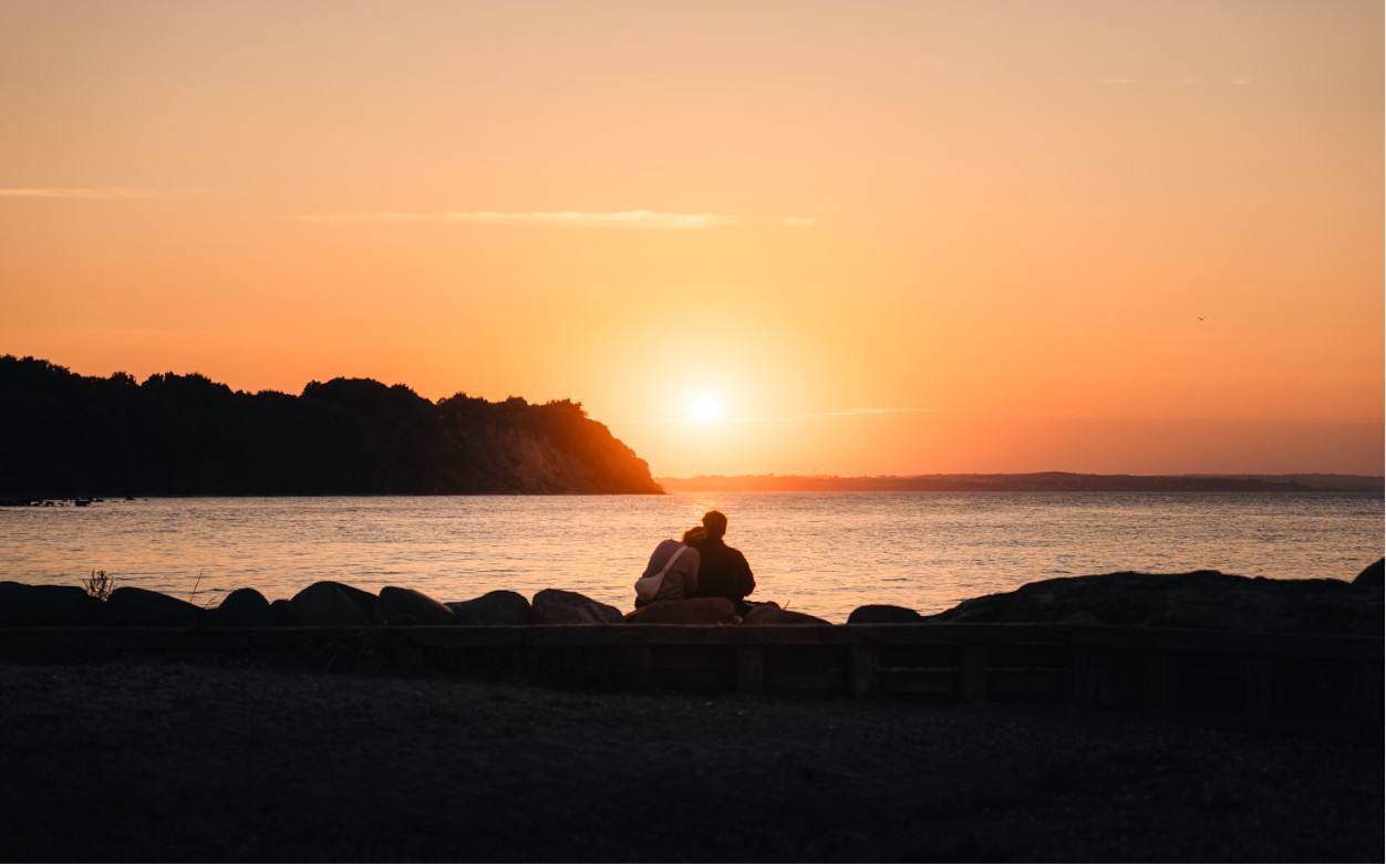 Treldenæs solnedgang